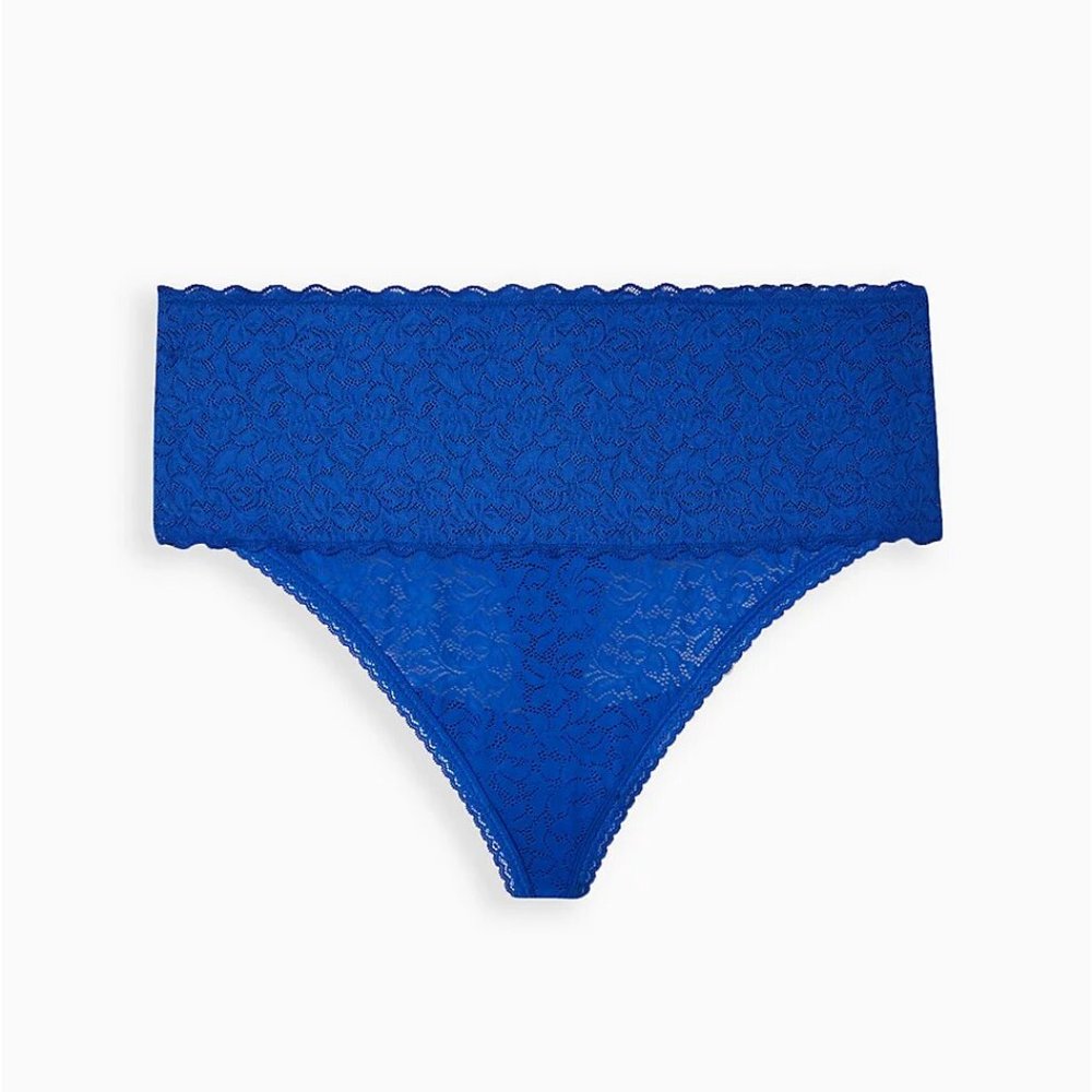 Torrid Blue Lace Thong